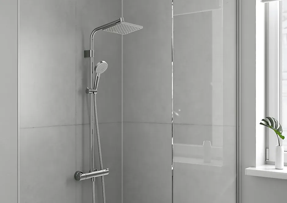 Hansgrohe Colonne de douche thermostatique Showerpipe Waterforms 230* Colonne De Douche Thermostatique