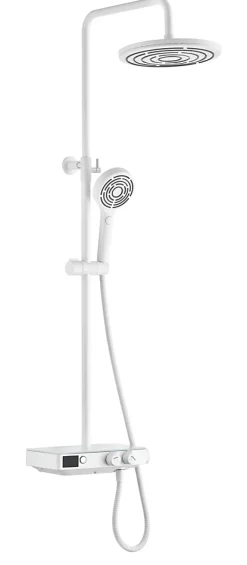 Edouard Rousseau Colonne de douche thermostatique blanche, Ekogest