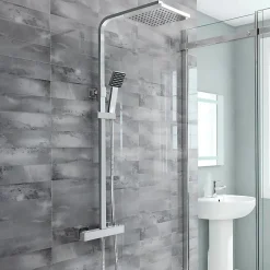 Hudor COLONNE DE DOUCHE THERMOSTATIQUE CHROMÉE COLLECTION ENIPEE