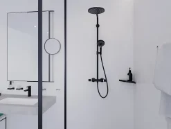Hansgrohe Colonne de douche thermostatique noir Raindance Select S* Colonne De Douche Thermostatique
