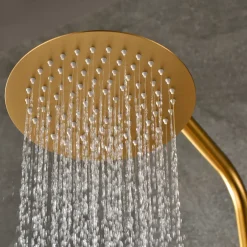 Imex Colonne de Douche Thermostatique Anti-Calcaire Or Brossé MONZA BTD038/OC