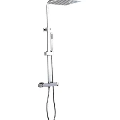 Valaz Colonne de douche thermostatique NILA 25 cm x 25 cm