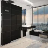 Valentin Colonne de douche thermostatique hydromassante prête à carreler, en aluminium anodisé, Batidouche