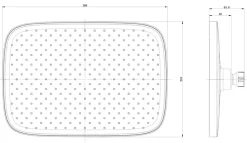 Bernstein Colonne de douche thermostatique murale Noire mat 30x29x84-128cm (LxPxH) hauteur réglable - 3011 PRO