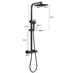 Teeno Colonne de douche thermostatique avec pomme de douche* Robinet De Douche