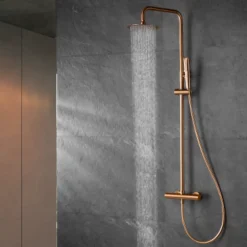 Imex Colonne de Douche Thermostatique Anti-Calcaire Or Rose Cuivré NAPOLES BTN047/ORC