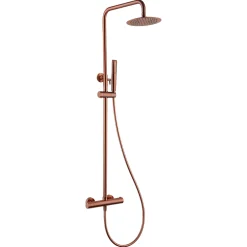 Imex Colonne de Douche Thermostatique Anti-Calcaire Or Rose Cuivré NAPOLES BTN047/ORC