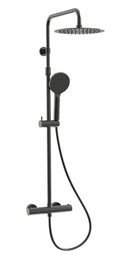 Essebagno Colonne de douche thermostatique, gun metal, Luisa 250