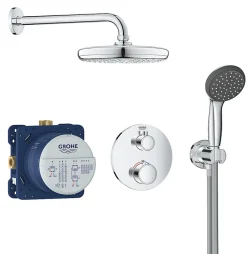 Grohe Colonne de douche thermostatique à encastrer, chrome, Precision Trend* Colonne De Douche Encastrable