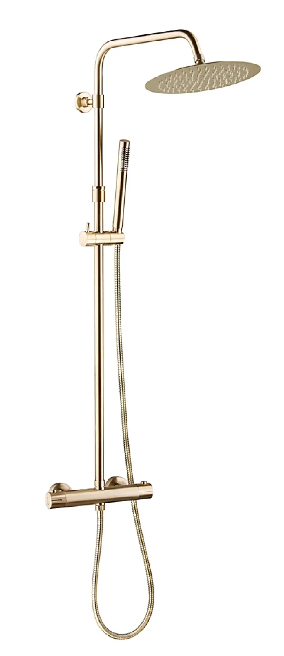 Essebagno Colonne de douche thermostatique, doré, Luisa 250