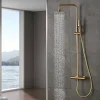 Imex Colonne de Douche Thermostatique Anti-Calcaire Or Brossé MONZA BTM039/OC