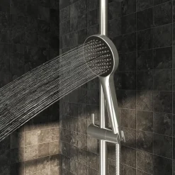 GoodHome Colonne de douche thermostatique chrome Maza* Colonne De Douche Thermostatique