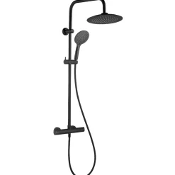 Essebagno Colonne de douche thermostatique noire mate Essegoia