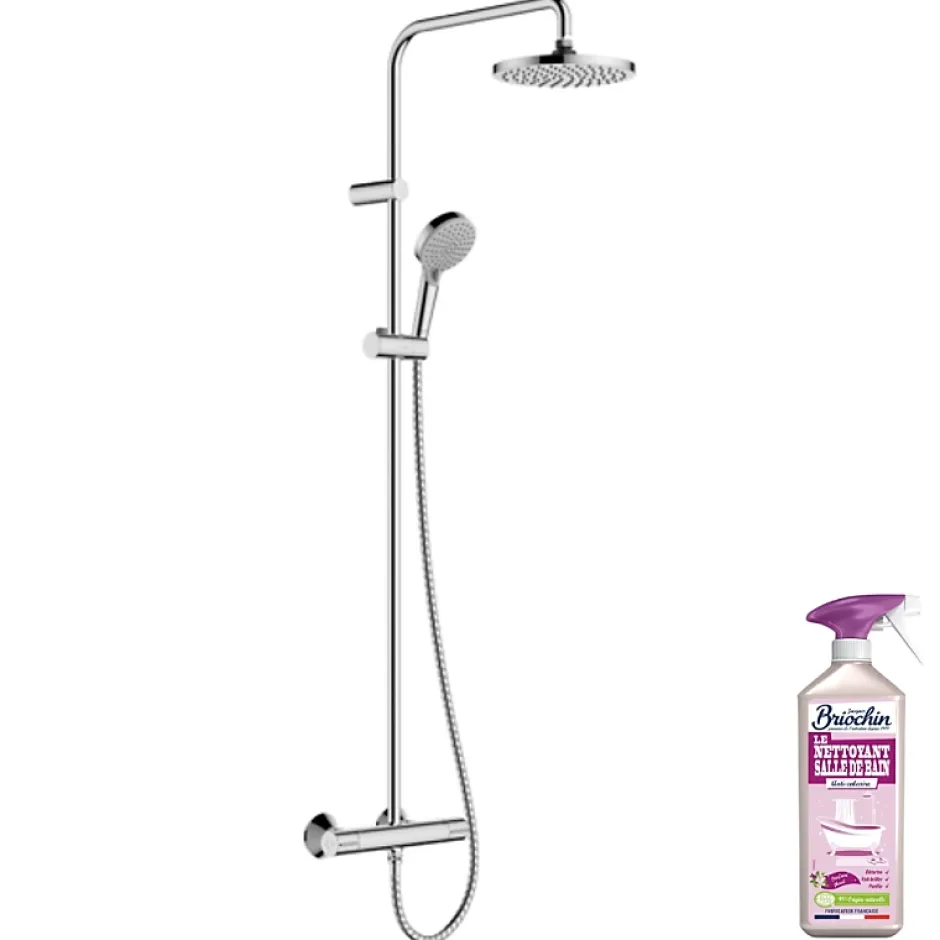Hansgrohe Colonne de douche thermostatique Vernis Blend 2 jets + nettoyant