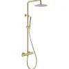Stano Colonne de douche thermostatique MANDA or brosse avec technologie CoolTouch