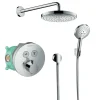 Hansgrohe Colonne de douche thermostatique encastrée ShowerSelect S chromé + douche de tête Raindance Select S* Robinet De Douche