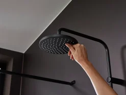 Hansgrohe Colonne de douche thermostatique noir mat Vernis Blend