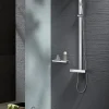 Bernstein Colonne de douche thermostatique acier inox - 112,5x50cm - NT6705C