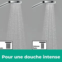 Hansgrohe Colonne de douche thermostatique Vernis Blend 200 noir mat