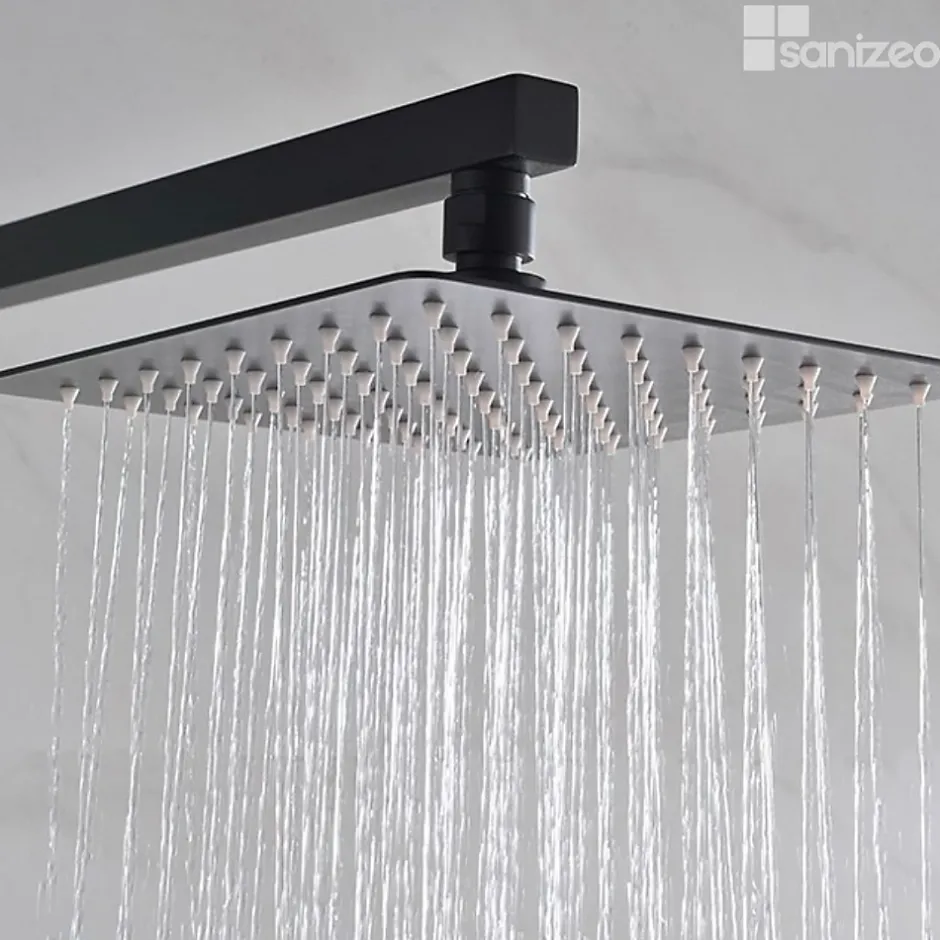 Imex Colonne de Douche Thermostatique Anti-Calcaire Noir Mat VIGO BTV013/NG