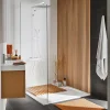 Valentin Colonne de douche thermostatique avec pomme de tête, douchette et flexible, chrome, Allure