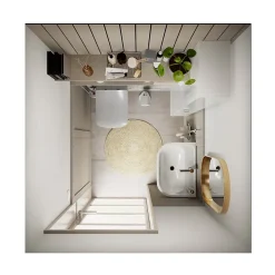GoodHome Colonne de lavabo Cavally/Teesta
