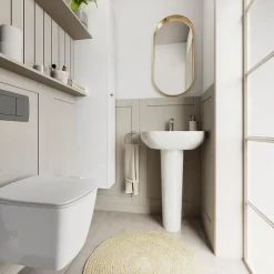 GoodHome Colonne de lavabo Cavally/Teesta