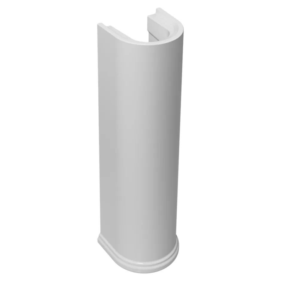 GoodHome Colonne de lavabo en céramique blanche blanche l.21 x H.70,3 x P.18,5 cm, Endell* Lavabo