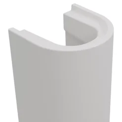 GoodHome Colonne de lavabo en céramique blanche blanche l.21 x H.70,3 x P.18,5 cm, Endell* Lavabo