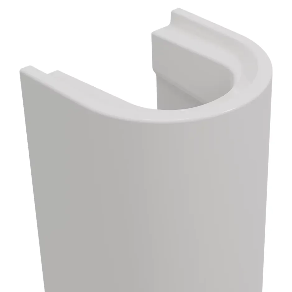 GoodHome Colonne de lavabo en céramique blanche blanche l.21 x H.70,3 x P.18,5 cm, Endell* Lavabo