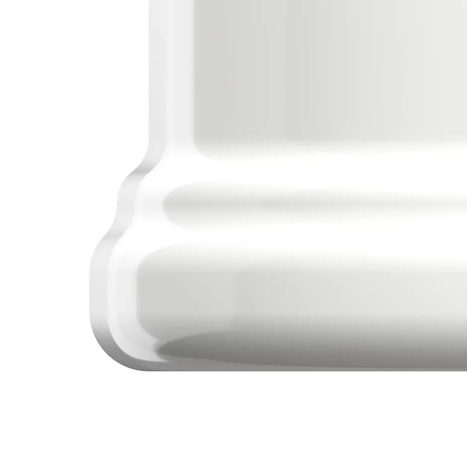 GoodHome Colonne de lavabo en céramique blanche blanche l.21 x H.70,3 x P.18,5 cm, Endell* Lavabo