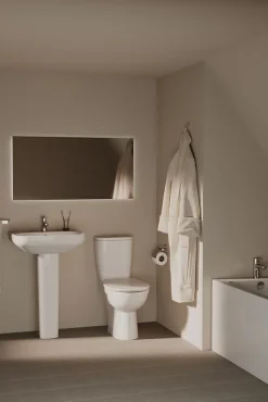 Ideal Standard Colonne de lavabo en porclaine vitrifiée blanche l.18,5 x H.70,5 x P.16,8 cm,* Lavabo