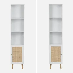 Sweeek Colonne de rangement pour salle de bain. Bohème. L 35 x P 25 x H 167cm