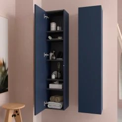 Cygnus bath Colonne de salle de bain BEQUIA 140cm Bleu mat* Colonne De Salle De Bains