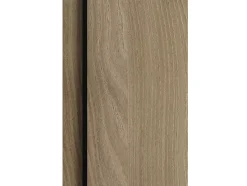 T-Bath Colonne de salle de bain ANGI 2 portes 140x30x27 cm chêne