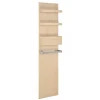 Mob-In Colonne de salle de bain suspendue chêne ENIO 165cm porte serviette* Colonne De Salle De Bains