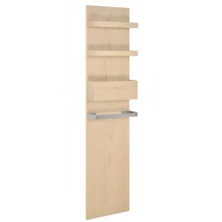 Mob-In Colonne de salle de bain suspendue chêne ENIO 165cm porte serviette* Colonne De Salle De Bains