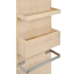 Mob-In Colonne de salle de bain suspendue chêne ENIO 165cm porte serviette* Colonne De Salle De Bains