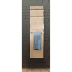 Mob-In Colonne de salle de bain suspendue chêne ENIO 165cm porte serviette* Colonne De Salle De Bains