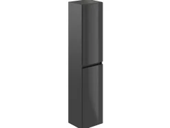 T-Bath Colonne de salle de bain NELI 2 portes 140x30x27 cm gris anthracite* Colonne De Salle De Bains|Meuble De Salle De Bains Faible Profondeur