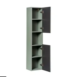 Otitec Colonne de salle de bain - 30 x 140 cm - 2 portes - ROSEAU