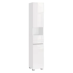 Calicosy Colonne de salle de bain 2 portes, 1 tiroir et 1 niche - H170 cm* Colonne De Salle De Bains