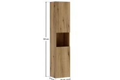 Furnidea Colonne de salle de bain suspendue 30 x 140 cm NOVA chêne Coast Evoke