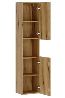 Furnidea Colonne de salle de bain suspendue 30 x 140 cm NOVA chêne Coast Evoke