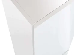 T-Bath Colonne de salle de bain NELI 2 portes 140x30x27 cm blanc* Meuble De Salle De Bains Faible Profondeur
