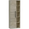 Vs Venta-Stock Colonne de salle de bain Alise 1 porte et 5 trous, couleur ciel d'Alaska* Meuble De Salle De Bains Faible Profondeur