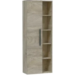 Vs Venta-Stock Colonne de salle de bain Alise 1 porte et 5 trous, couleur ciel d'Alaska* Meuble De Salle De Bains Faible Profondeur