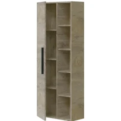 Vs Venta-Stock Colonne de salle de bain Alise 1 porte et 5 trous, couleur ciel d'Alaska* Meuble De Salle De Bains Faible Profondeur