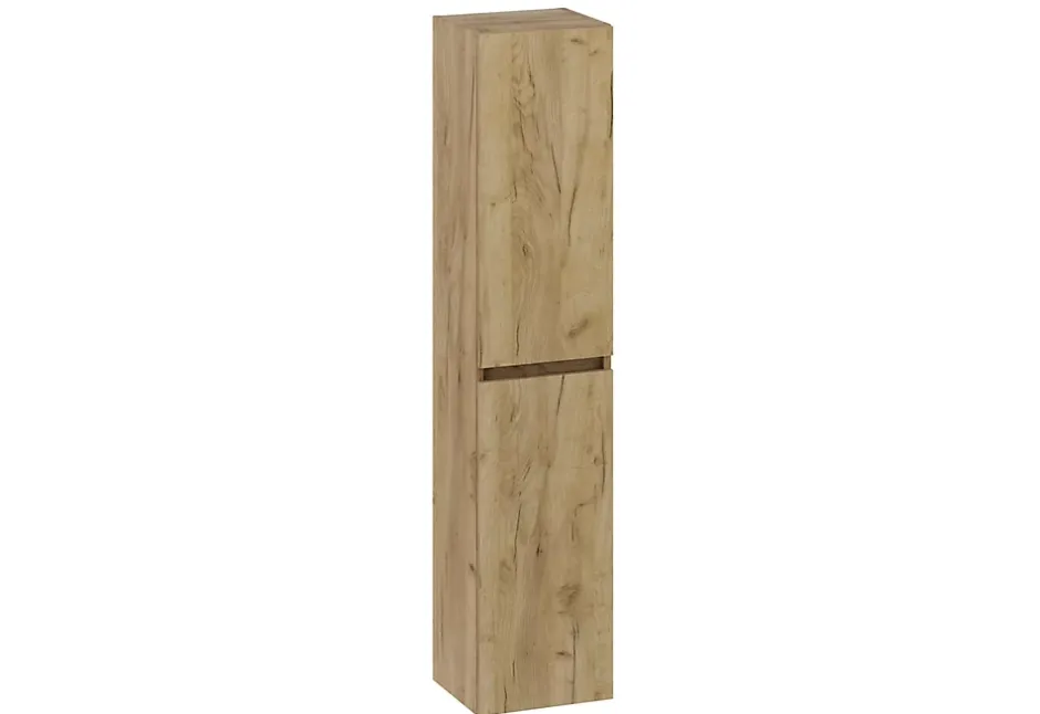 T-Bath Colonne de salle de bain CIMS 2 portes 140x30x27 cm chêne* Meuble De Salle De Bains Faible Profondeur