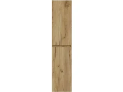 T-Bath Colonne de salle de bain CIMS 2 portes 140x30x27 cm chêne* Meuble De Salle De Bains Faible Profondeur